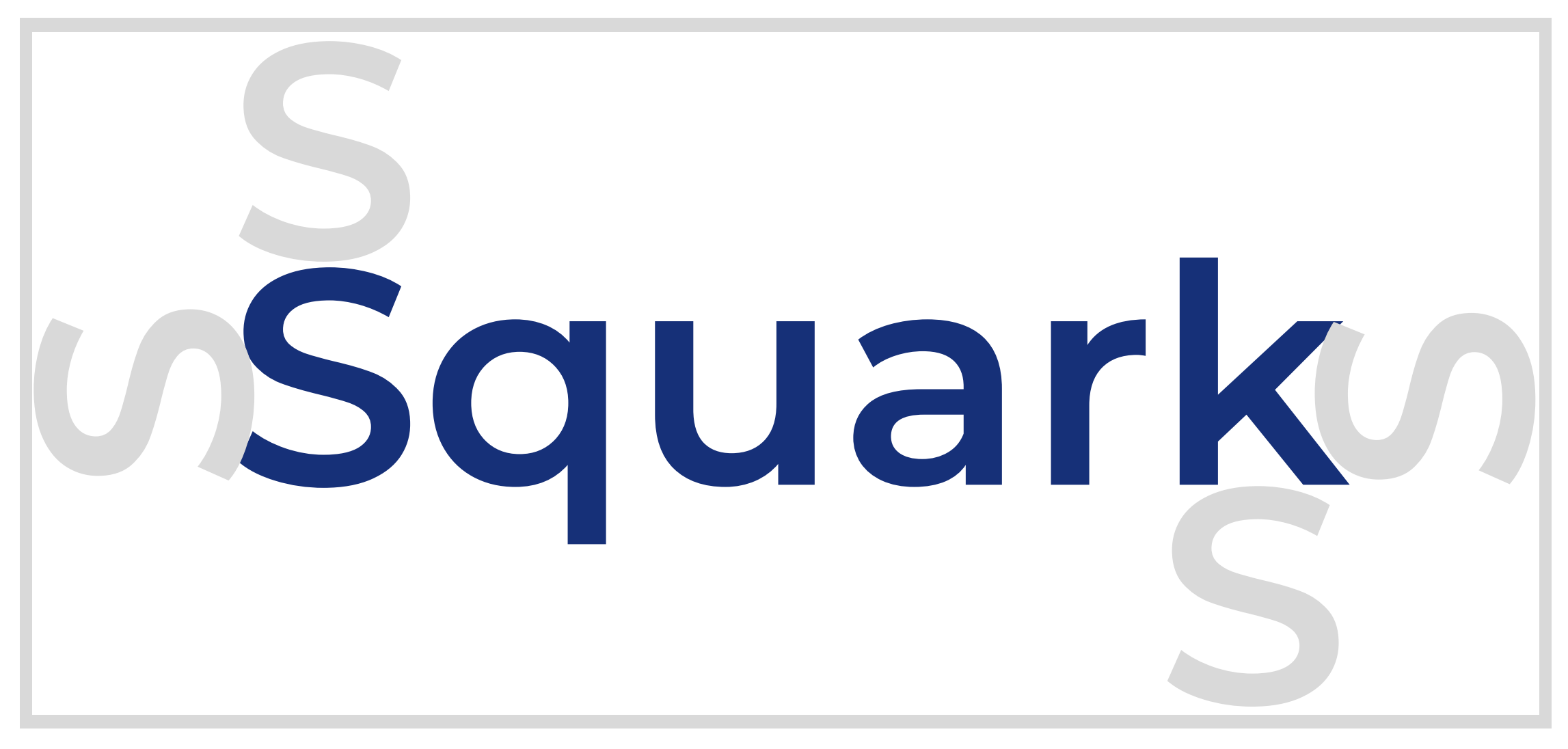 Exemple d'espacement obligatoire du logo Squark