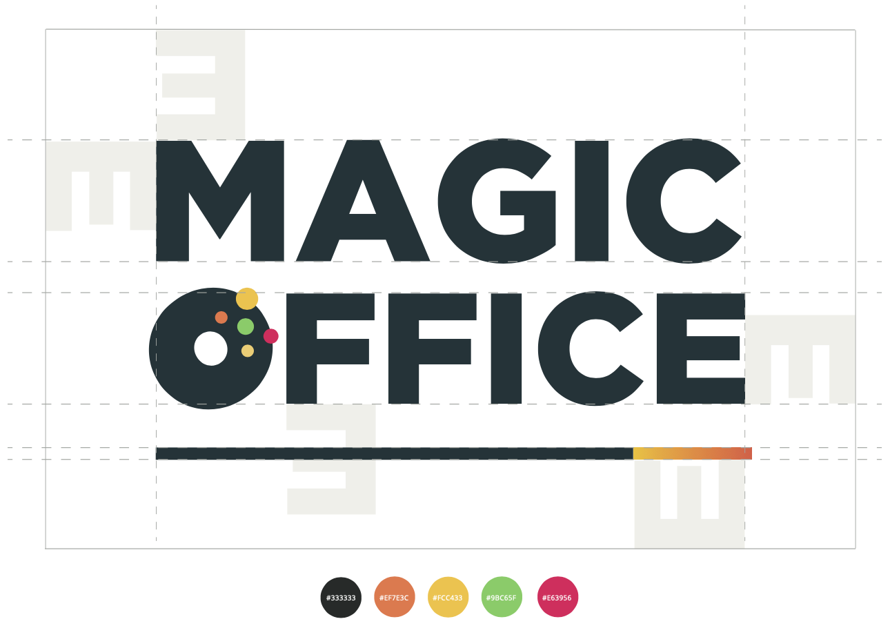 Exemple d'utilisations du logo autorisé Magic Office